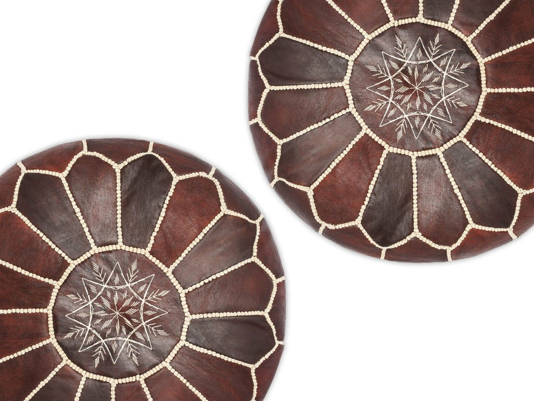 Dive into the World of Handcrafted Moroccan Leather Poufs - My Poufs