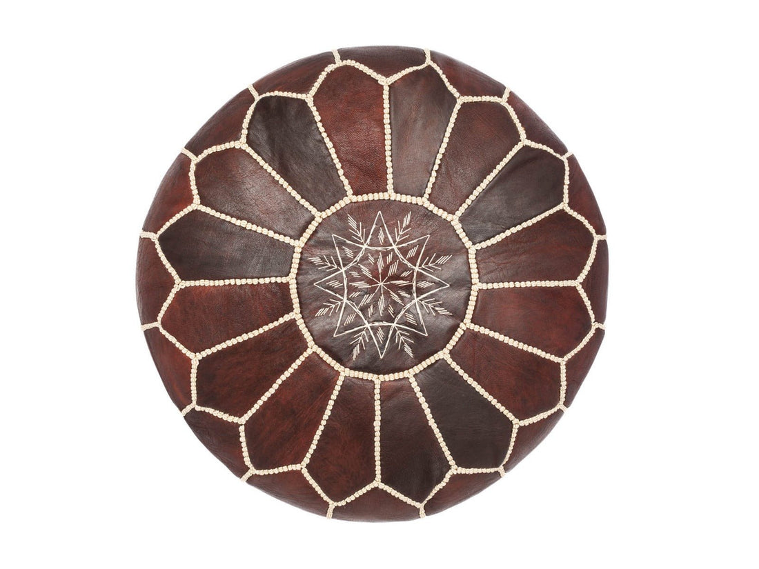 Moroccan poufs authentic leather high quality - My Poufs