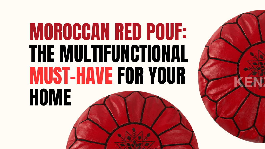 Moroccan Red Pouf: The Multifunctional Must-Have for Your Home - My Poufs