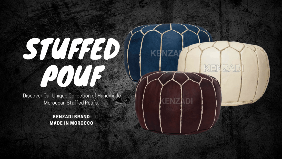 Stuffed Moroccan Poufs | free us shipping- My Poufs