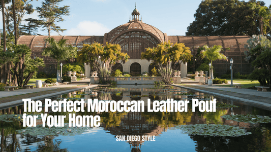 San Diego Style: The Perfect Moroccan Leather Pouf for Your Home - My Poufs