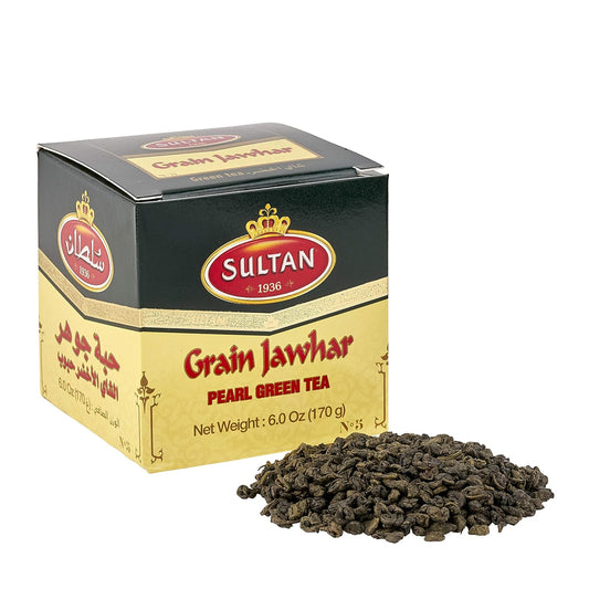 Moroccan Jawhar Loose Green Tea 170g by Sultan Tea - Handmade by My Poufs