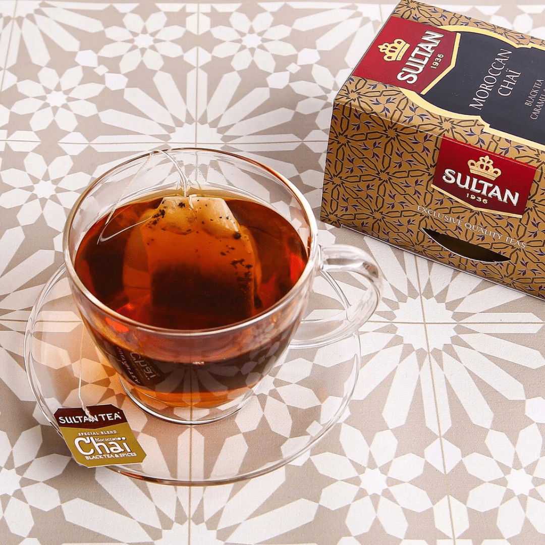 Sultan Chai Caramel and Fruits Tea - 20 Tea Bags - Handmade by My Poufs