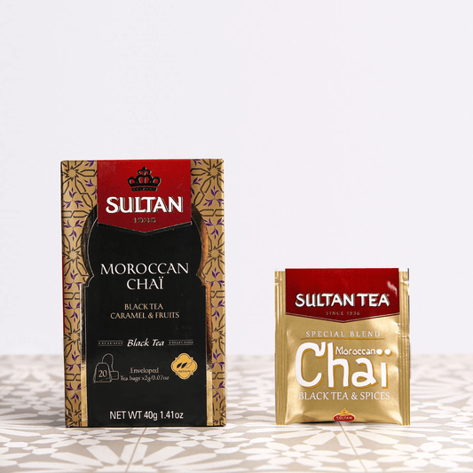 Sultan Chai Caramel and Fruits Tea - 20 Tea Bags - Handmade by My Poufs