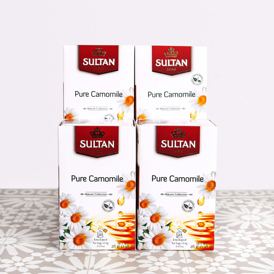 Sultan Pure Camomile Tea - 20 Tea Bags - Handmade by My Poufs