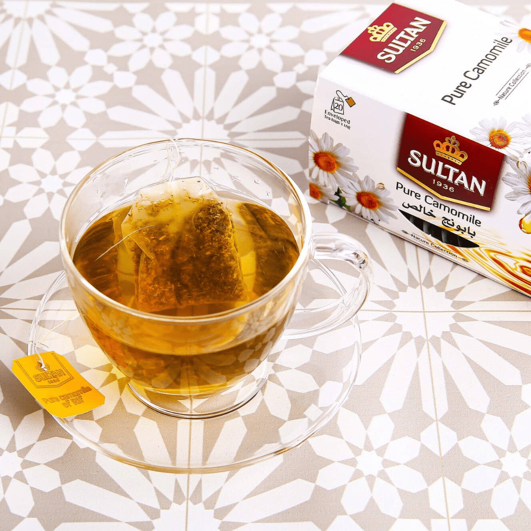 Sultan Pure Camomile Tea - 20 Tea Bags - Handmade by My Poufs