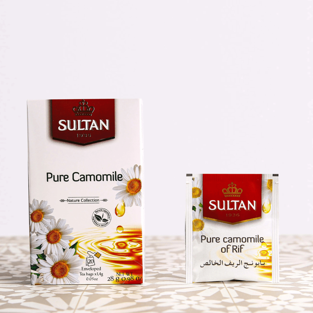 Sultan Pure Camomile Tea - 20 Tea Bags - Handmade by My Poufs