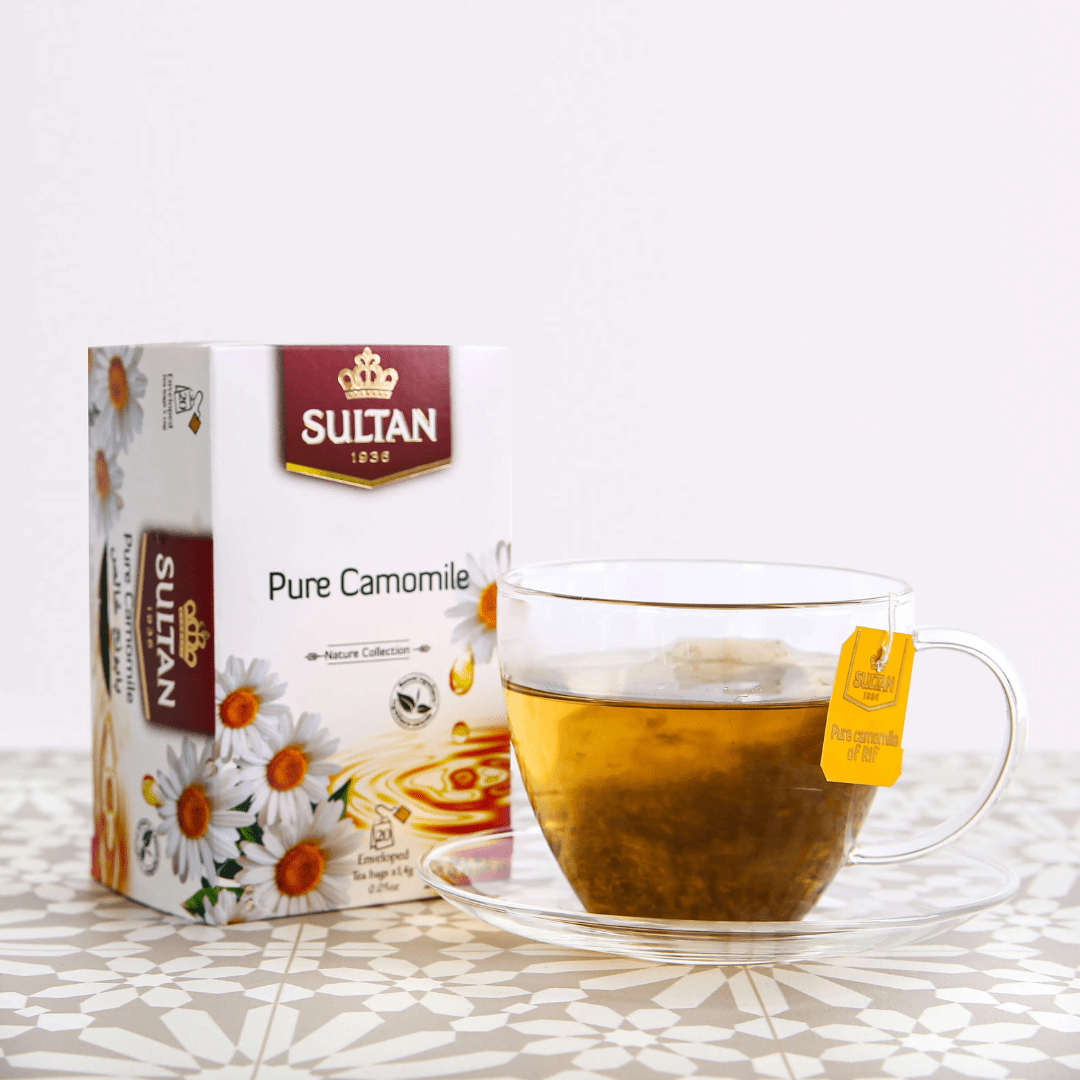 Sultan Pure Camomile Tea - 20 Tea Bags - Handmade by My Poufs