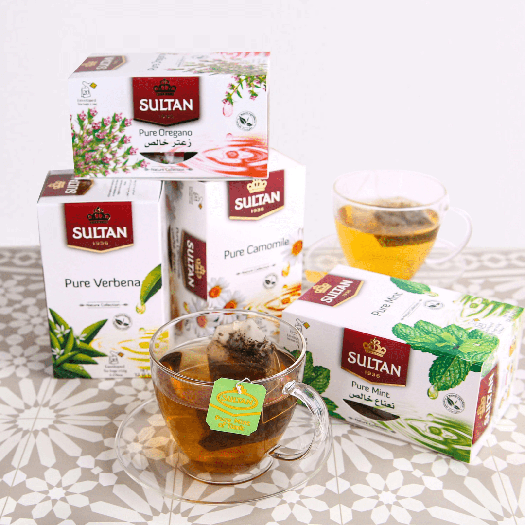 Sultan Pure Camomile Tea - 20 Tea Bags - Handmade by My Poufs