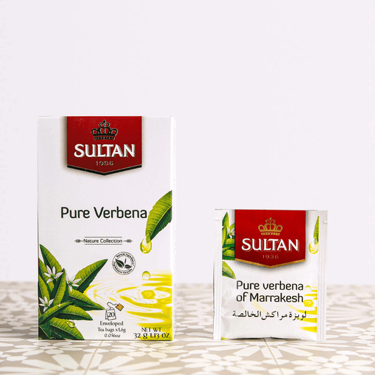 Sultan Pure Verbena Tea - 20 Tea Bags - Handmade by My Poufs