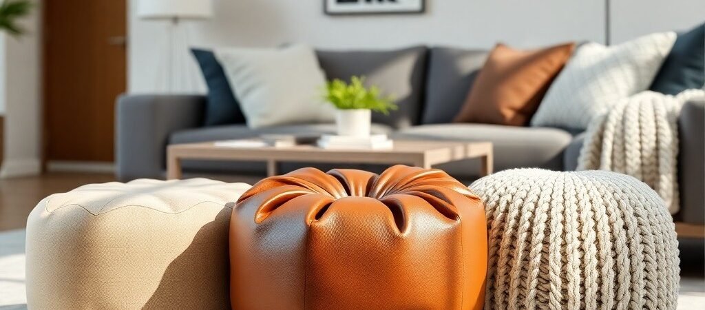 Fabric Pouf Vs Leather Pouf Vs Knitted Pouf Durability Comparison
