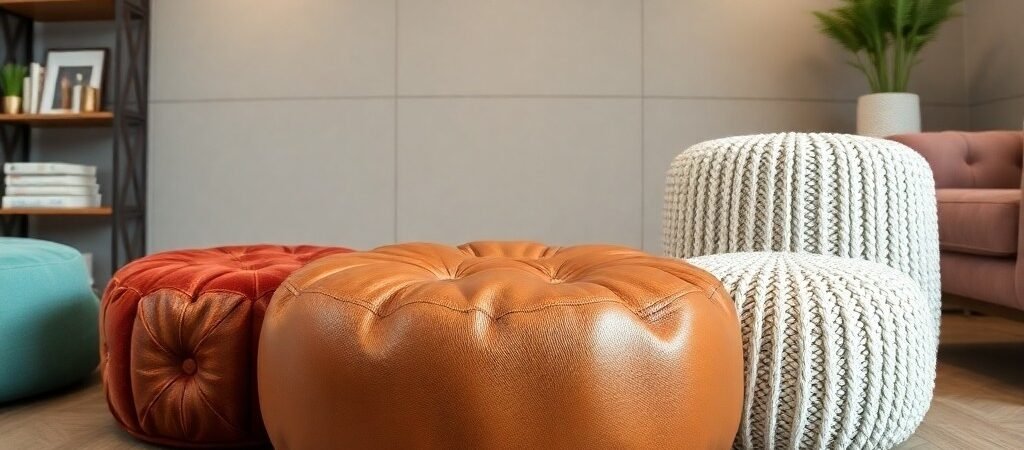 Fabric Pouf Vs Leather Pouf Vs Knitted Pouf Durability Comparison