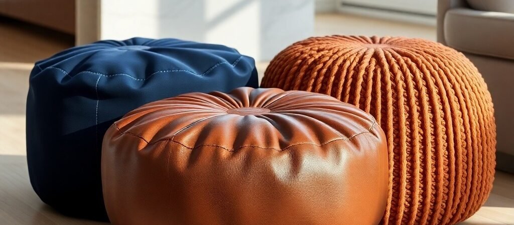 Fabric Pouf Vs Leather Pouf Vs Knitted Pouf Durability Comparison