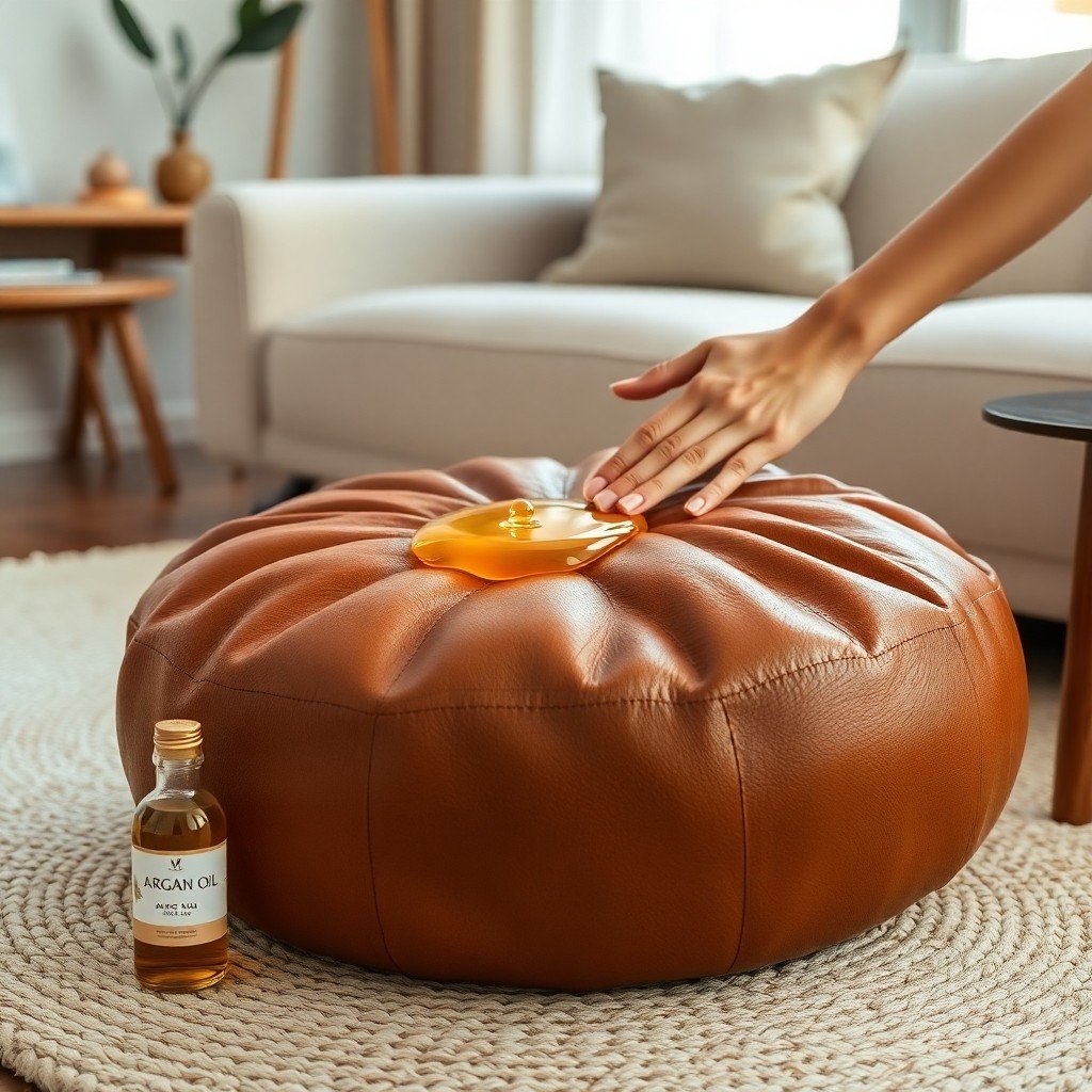 Diy Leather Pouf Care With Argan Oil: A Step‑By‑Step Guide (Featuring Arganit.Com)
