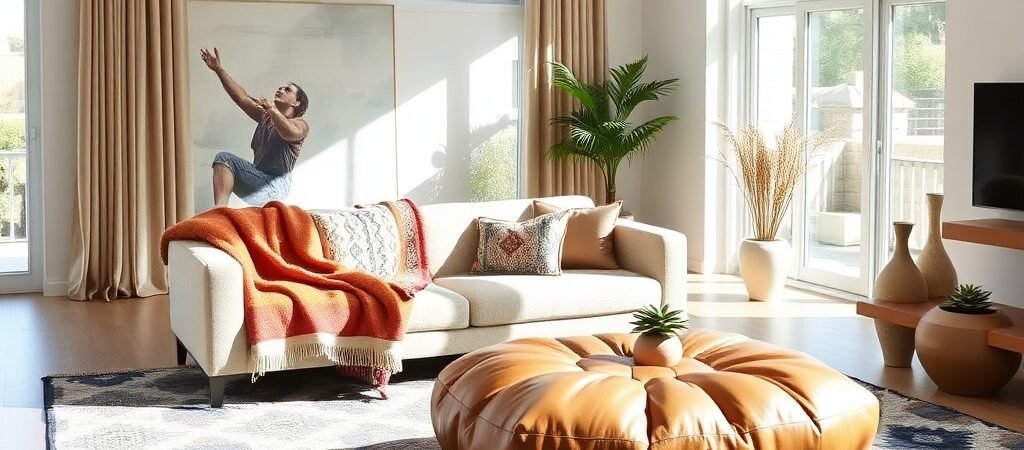 2024 Interior Design: Moroccan Textiles & Leather Accents