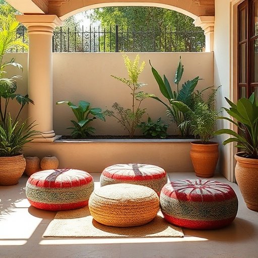 The Benefits Of Outdoor Moroccan Poufs For Your Patio Or Garden