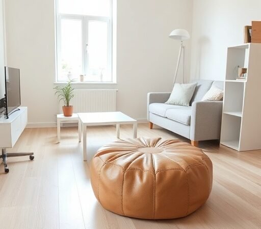 Integrating Leather Poufs Into Small Apartment Spaces