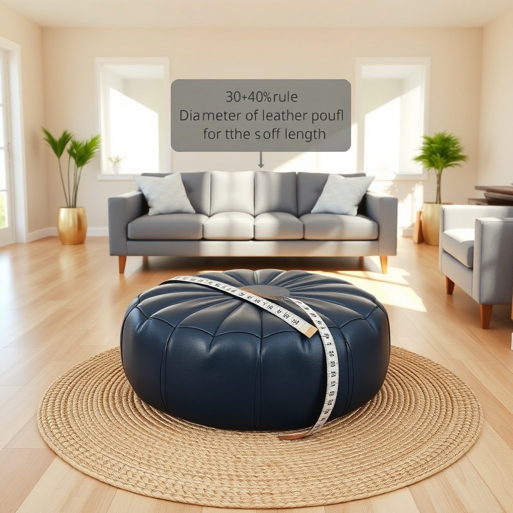 Choosing The Perfect Leather Pouf: Size, Color & Care Tips
