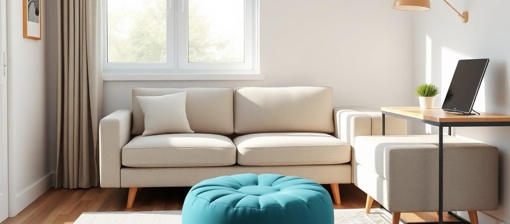 Small Living Room Layout Ideas: Maximizing Space With Poufs