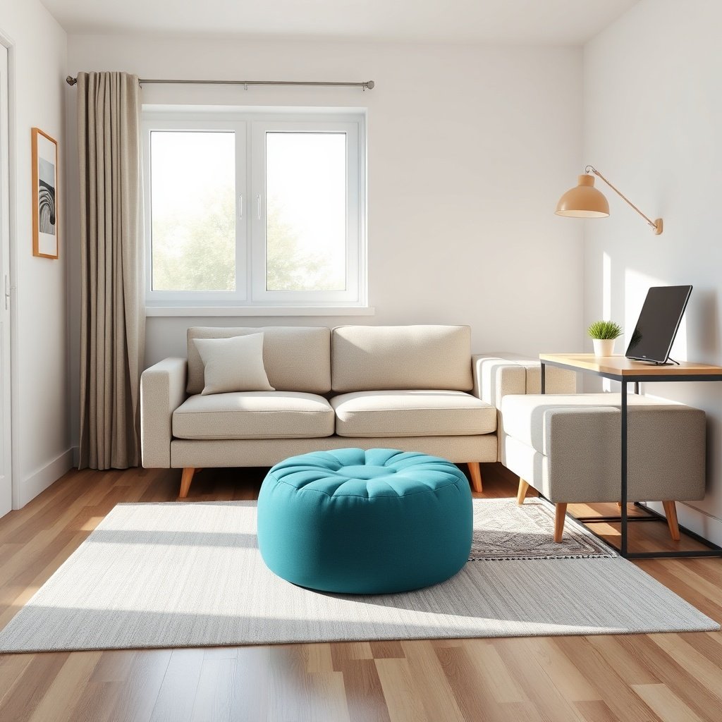 Small Living Room Layout Ideas: Maximizing Space With Poufs