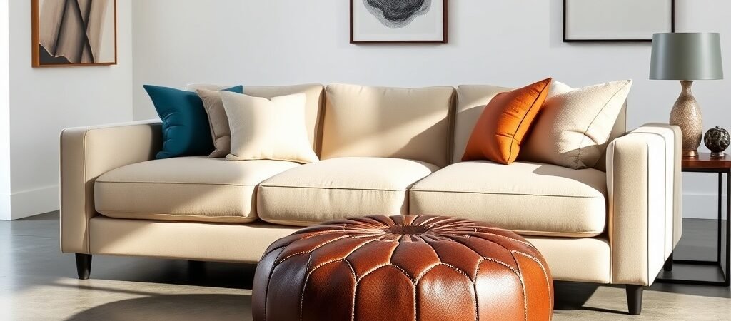 Moroccan Leather Poufs: Style Tips For Modern Homes