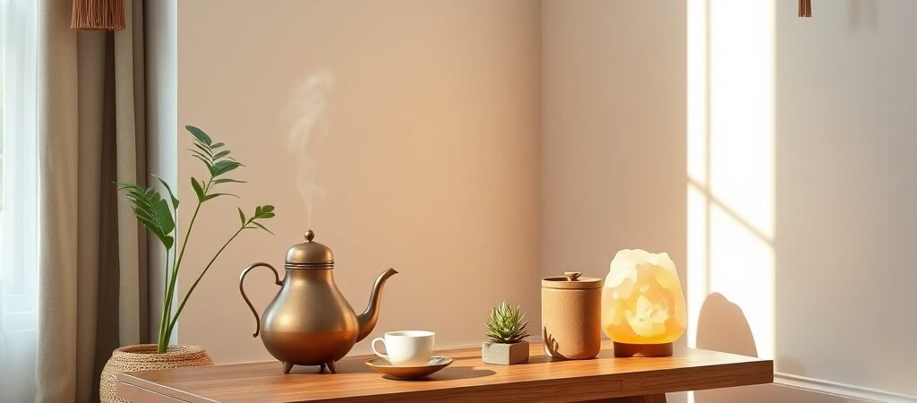 Creating A Zen Wellness Corner With Plants, Tea & Light