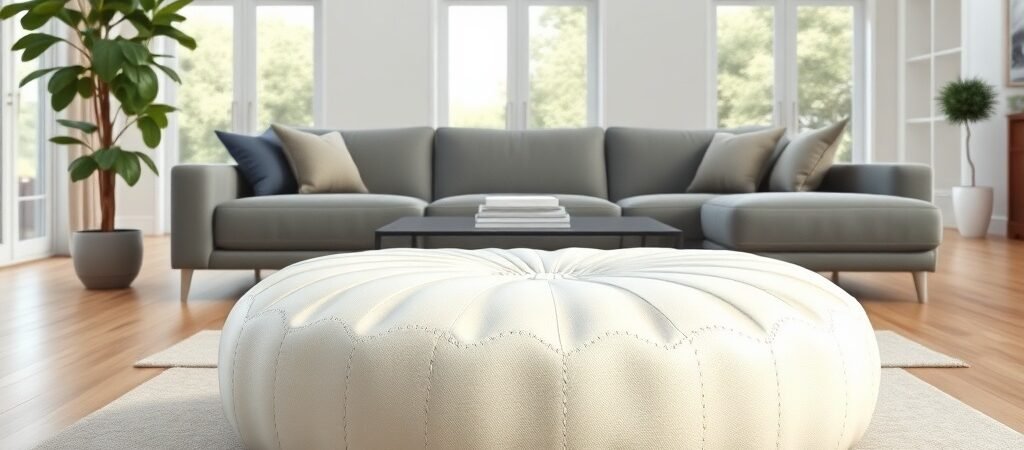 How To Style Moroccan Leather Poufs In Modern Homes
