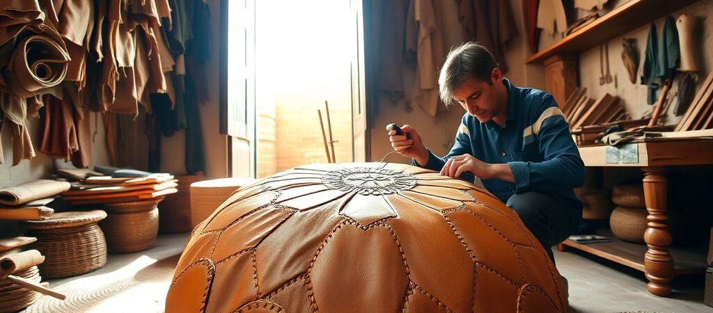 How To Spot A Genuine Moroccan Leather Pouf