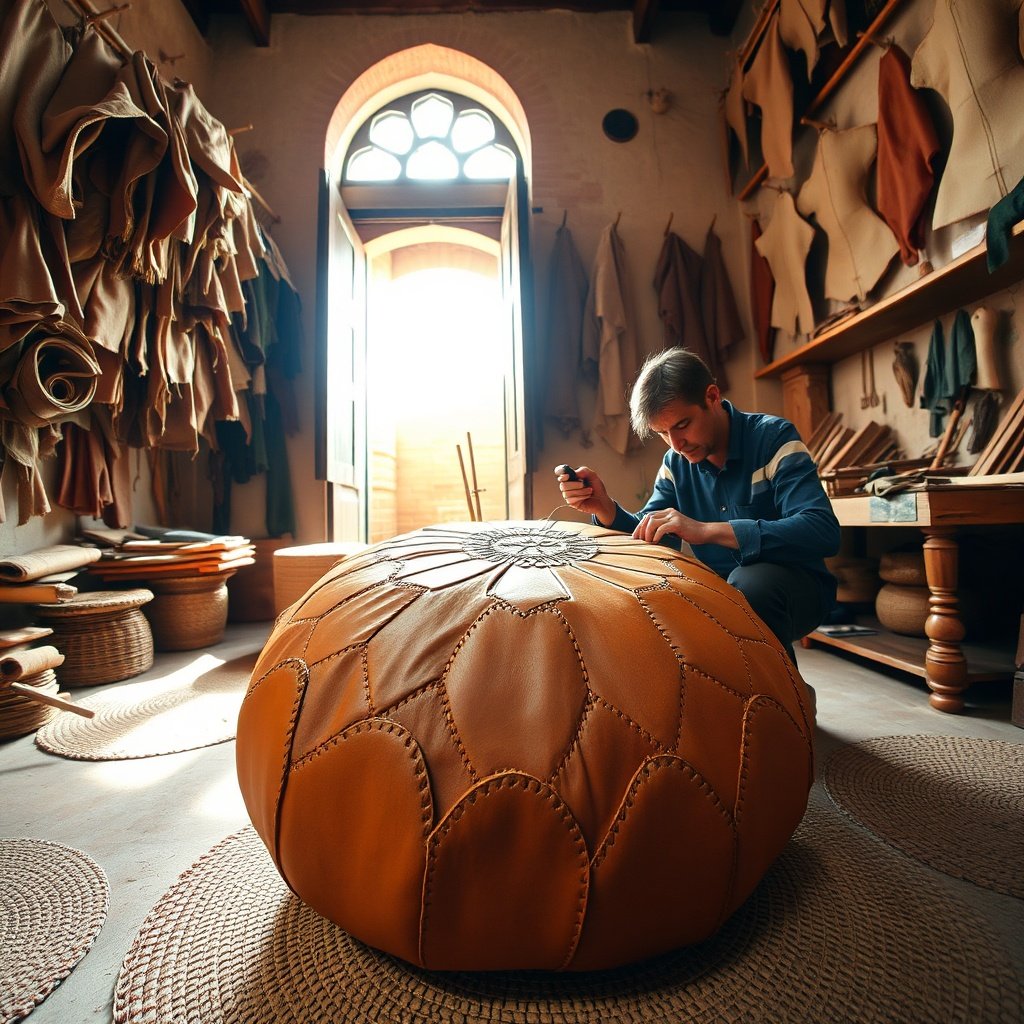 How To Spot A Genuine Moroccan Leather Pouf
